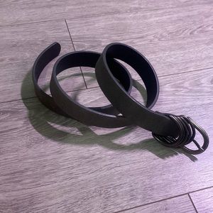 Buckle grey belt Sz med